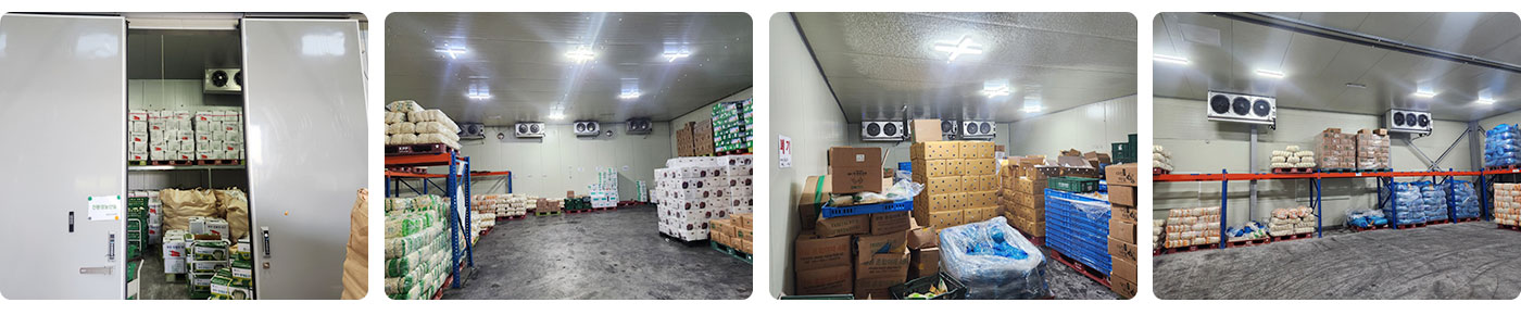 벌크제품 또는 작업자들이 수시로 드나 들어야 하는  저온창고시설